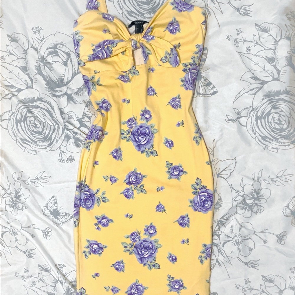 Floral Yellow Dress